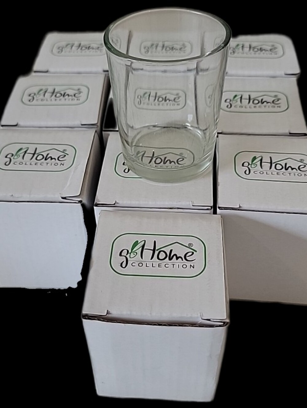 Go Home Collection Clear Glass Candle Holder